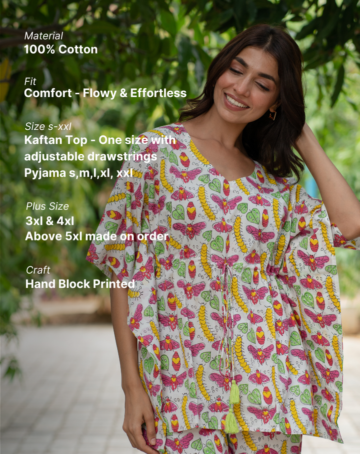 Cat-A-Pillar Original Chill Jams Cotton Co-ord Set