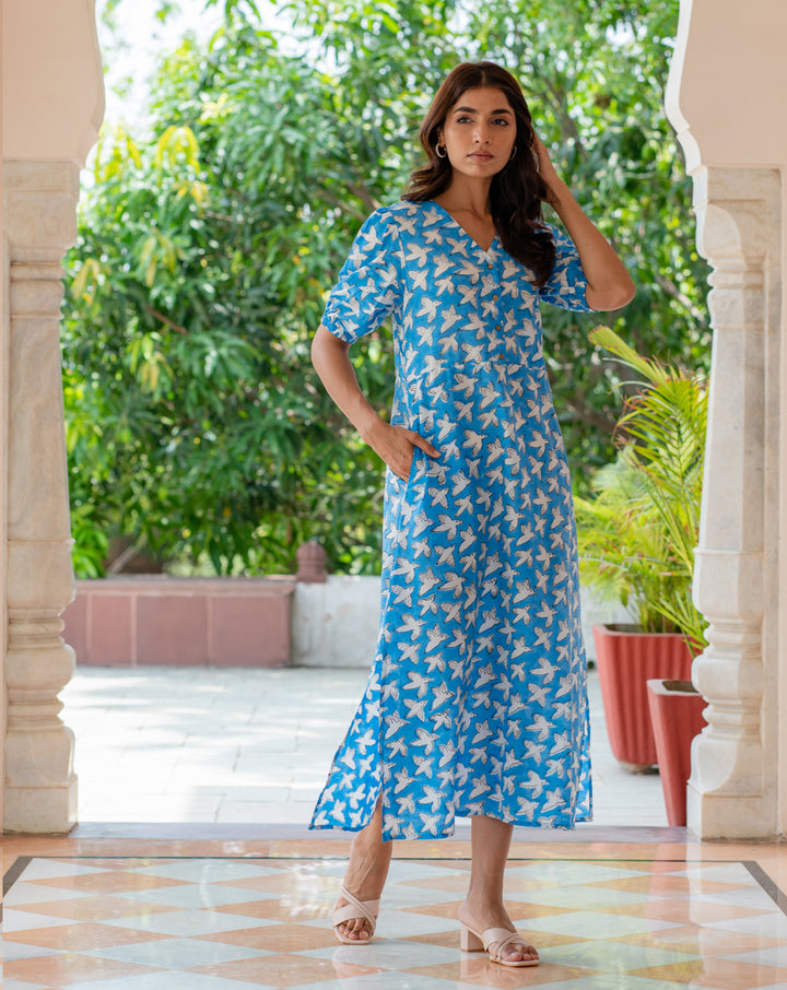 Chidiya Udd Soft Cotton Chic Dress