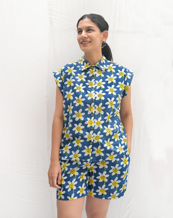 Daffodil Shortees - Soft Cotton Loungewear