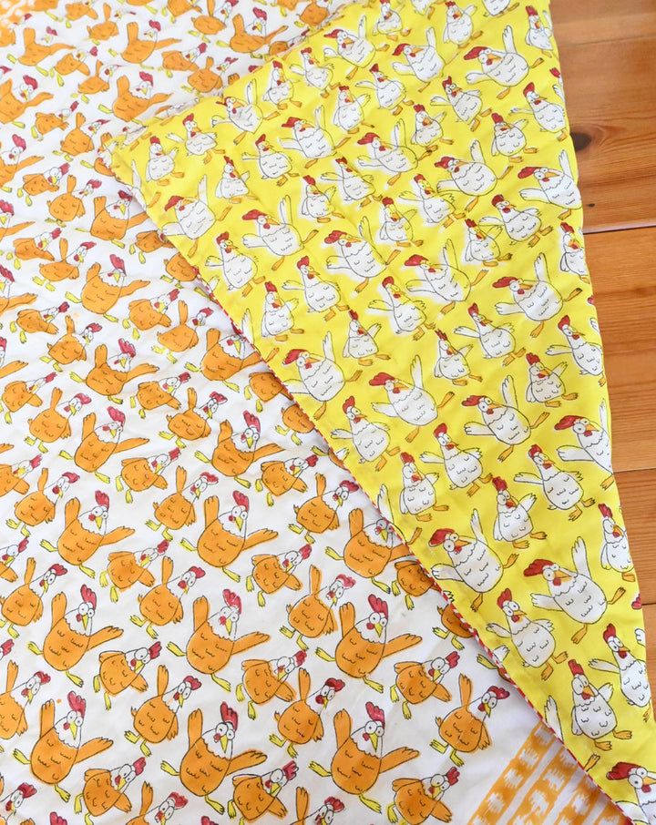 Kuk-Doo-Koo Hand Block Printed Cotton Quilt