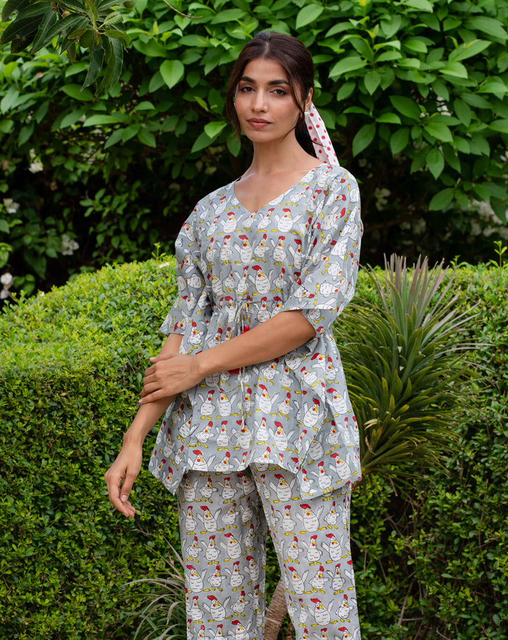 Kuk-Doo-Koo Chill Jams Cotton Co-ord Set