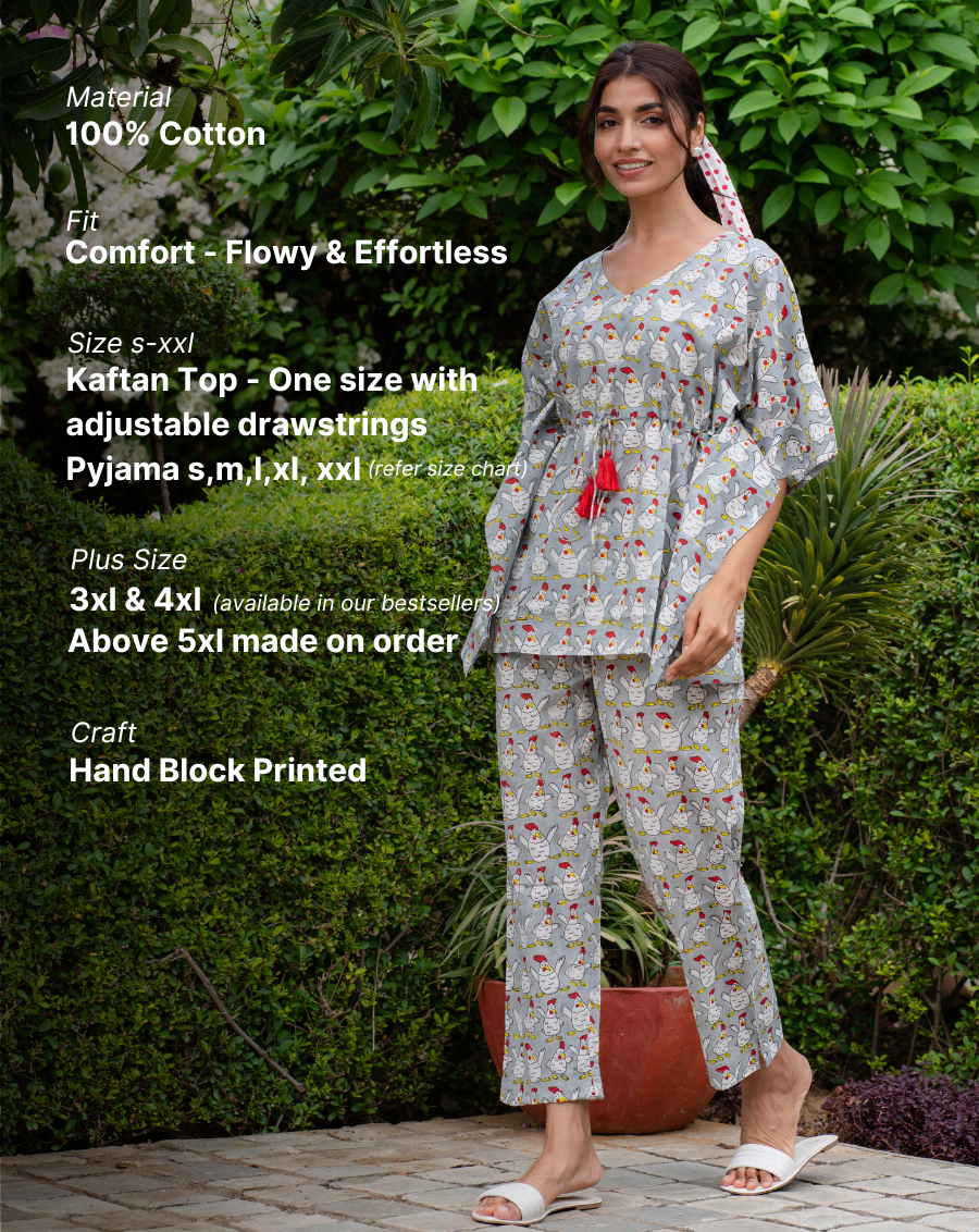 Kuk-Doo-Koo Chill Jams Cotton Co-ord Set