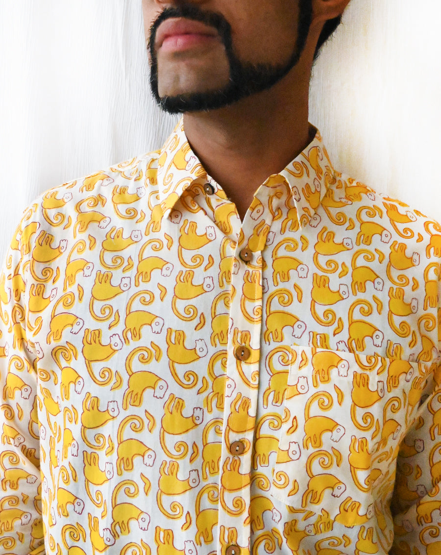 Funky Monkey Cotton Men's Shirt