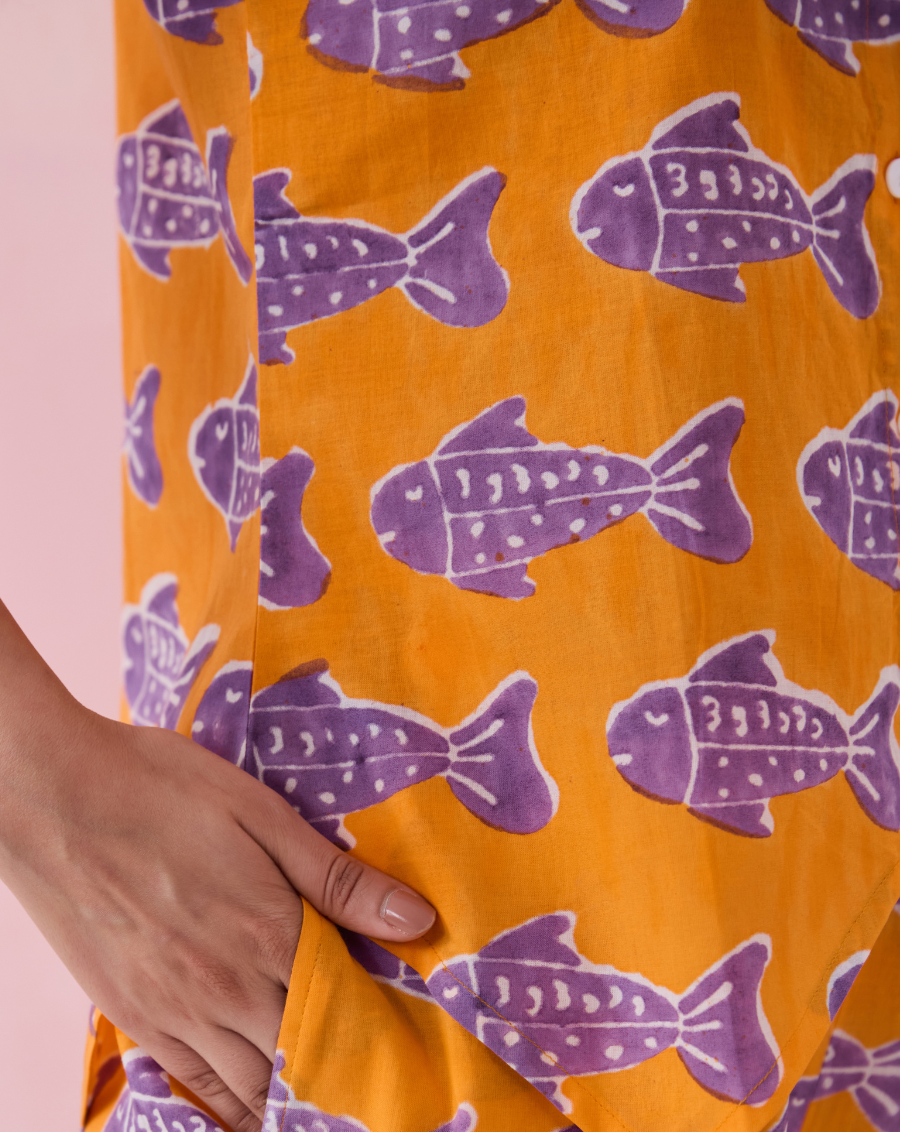 O'Fish Cotton Waistcoat Top