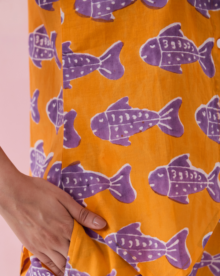 O'Fish Cotton Waistcoat Top