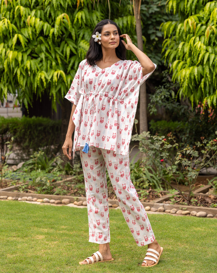 Transistor Owls Chill Jams Cotton Co-ord Set
