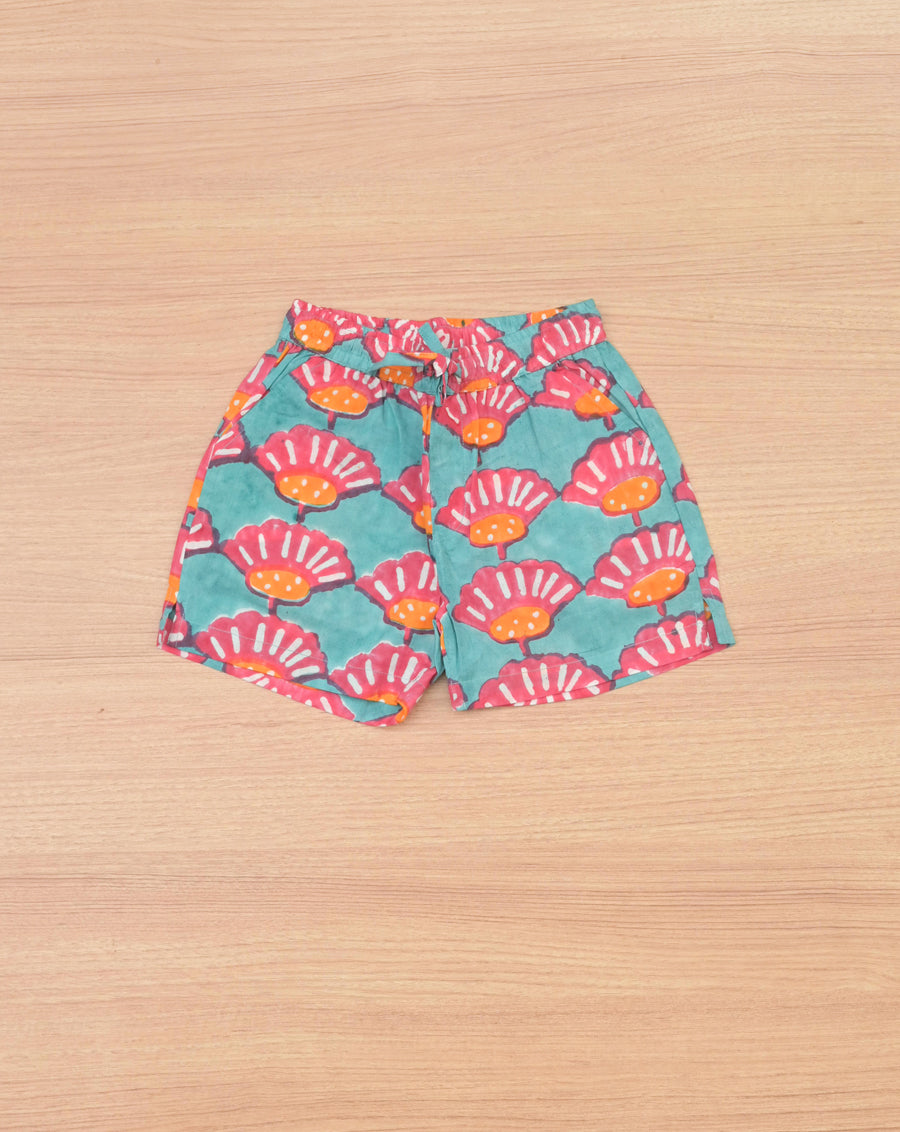 Seashells Shortees - Soft Cotton Shirt & Shorts Set for Kids