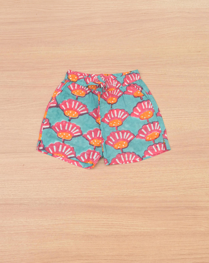 Seashells Shortees - Soft Cotton Shirt & Shorts Set for Kids
