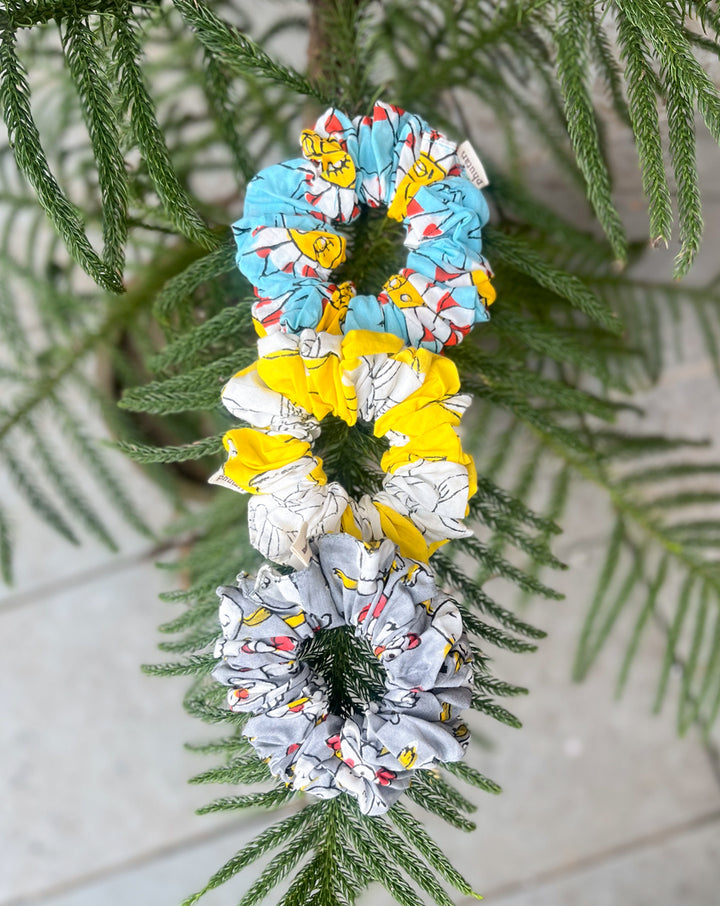 Sunny Cotton Scrunchies - Set of 3