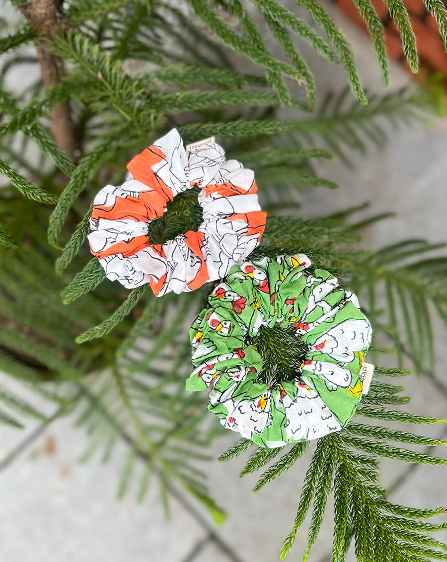 Hensy Cotton Scrunchies - Set of 2