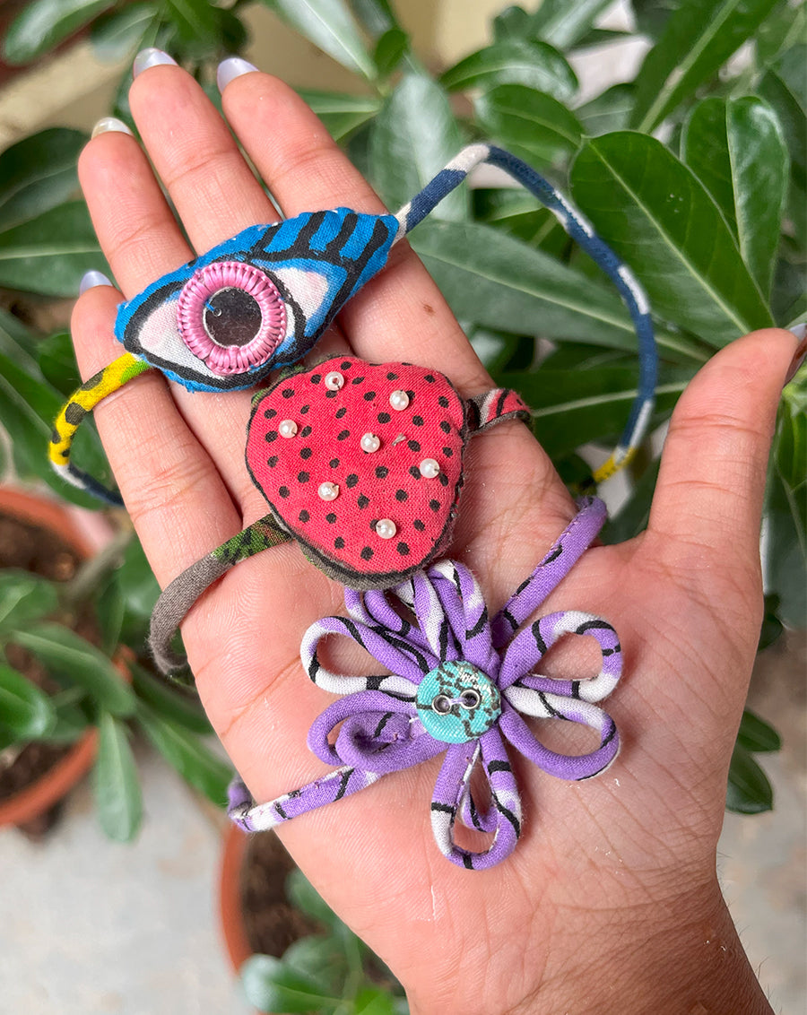 Tooty Furity Set of 3 Handcrafted Rakhis