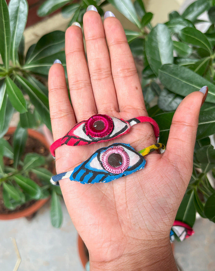 Evil Eyes Set of 2 Handcrafted Rakhis