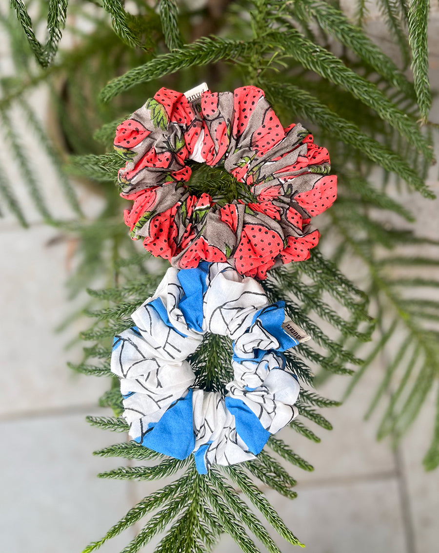 Berryface Cotton Scrunchies - Set of 2