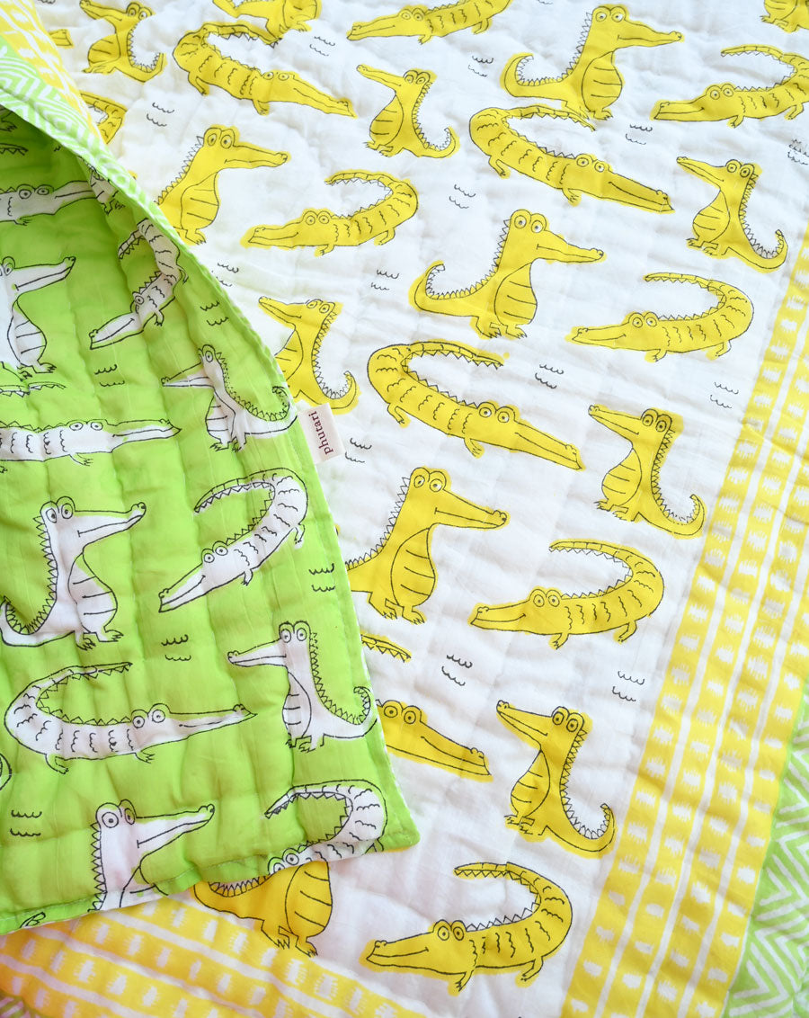 Agar Magar GOTS Certified Organic Cotton Quilt for Babies/Kids