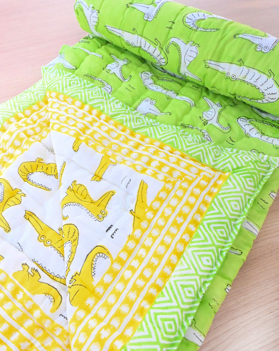 Agar Magar GOTS Certified Organic Cotton Quilt for Babies/Kids