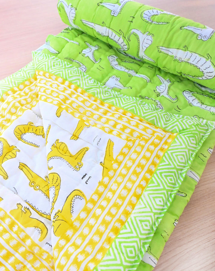 Agar Magar GOTS Certified Organic Cotton Quilt for Babies/Kids