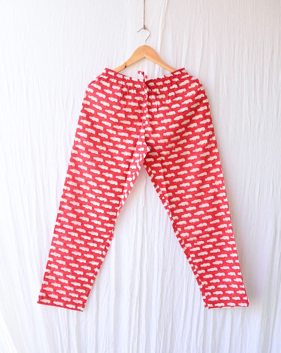 Happy Hippos Soft Cotton Pyjama (Available in L only)