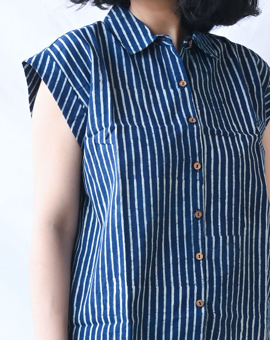 Neel Dhaari Shortees - Soft cotton shirt & shorts loungewear set