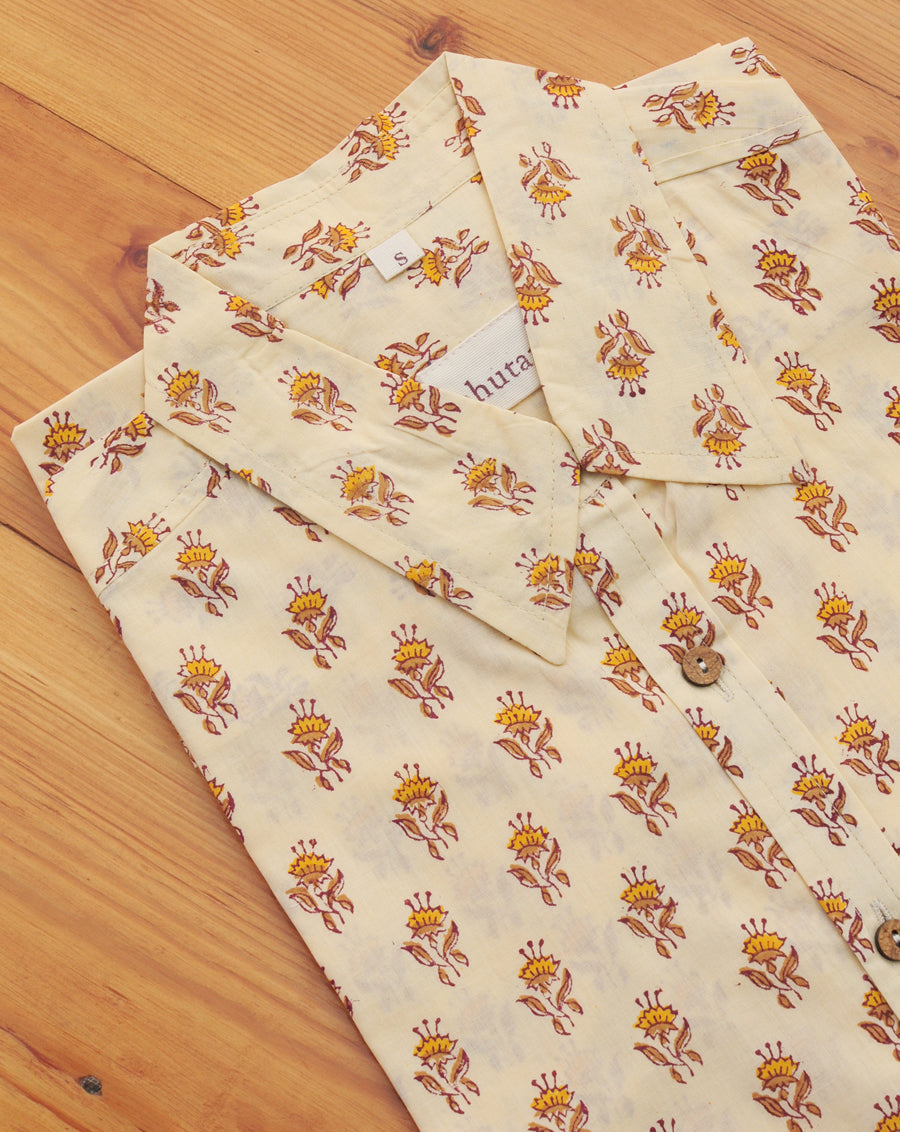 Peela Phool Cotton Men's Shirt