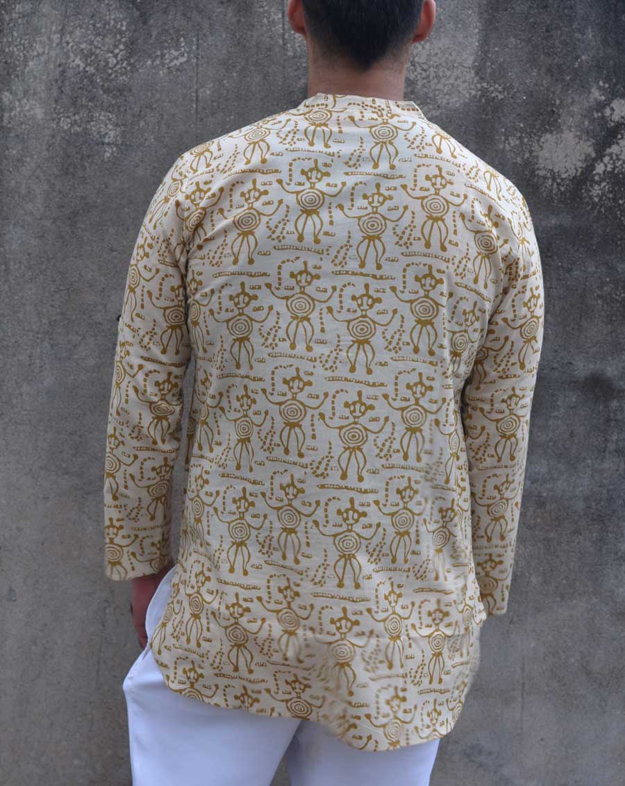 Vaanar Cotton Men's Short Kurta