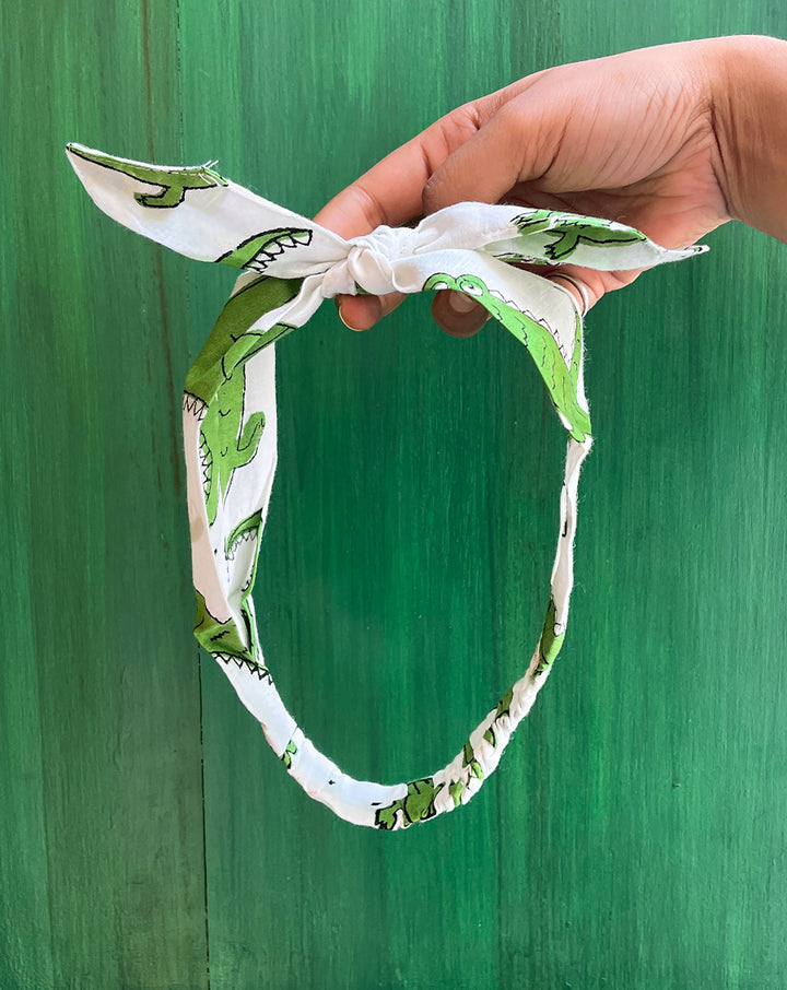 Agar Magar- Beet the Root - Set of 2 Handcrafted Cotton Bow Hairbands