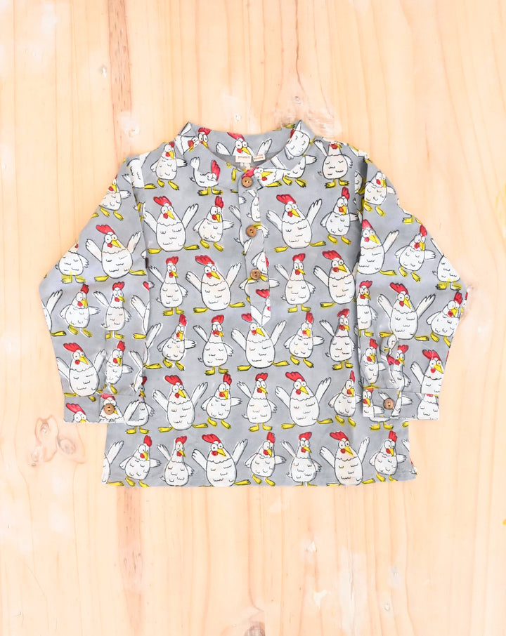 Kuk-Doo-Koo Cotton Kurta Pyjama Set for Kids
