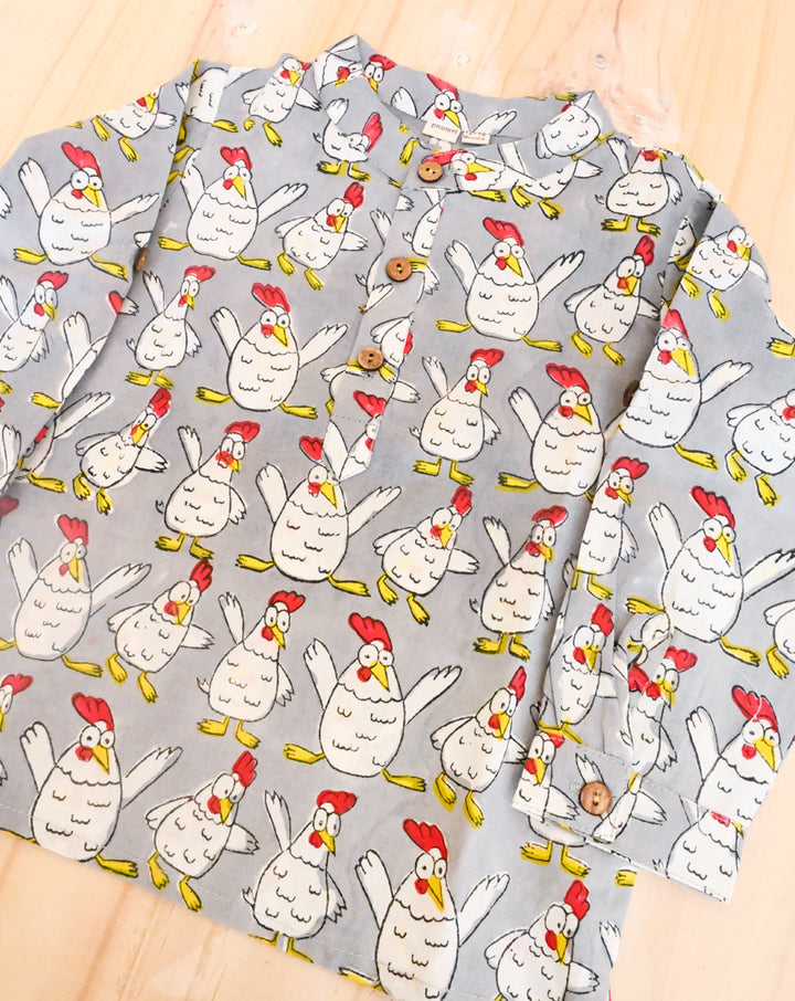 Kuk-Doo-Koo Cotton Kurta Pyjama Set for Kids