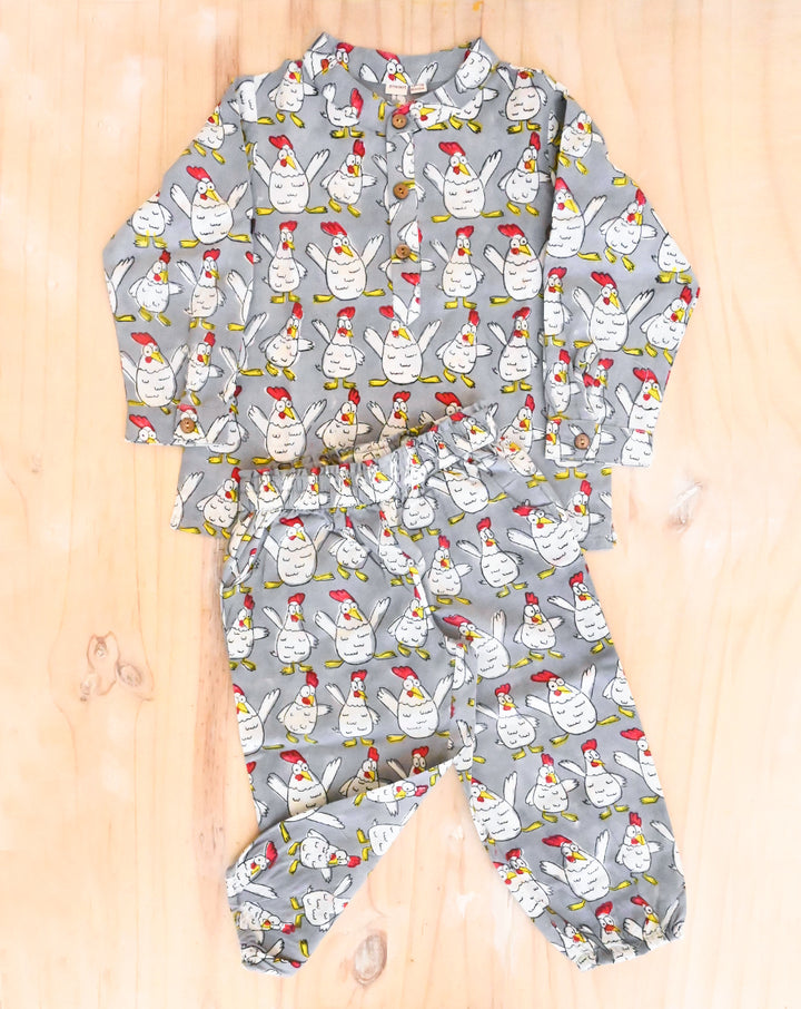 Kuk-Doo-Koo Cotton Kurta Pyjama Set for Kids