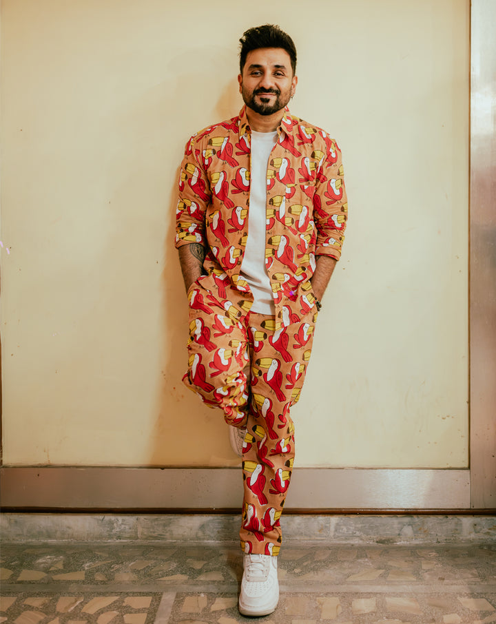 Toucan Men's Co-ord Set (The Vir Das look) - PREORDER