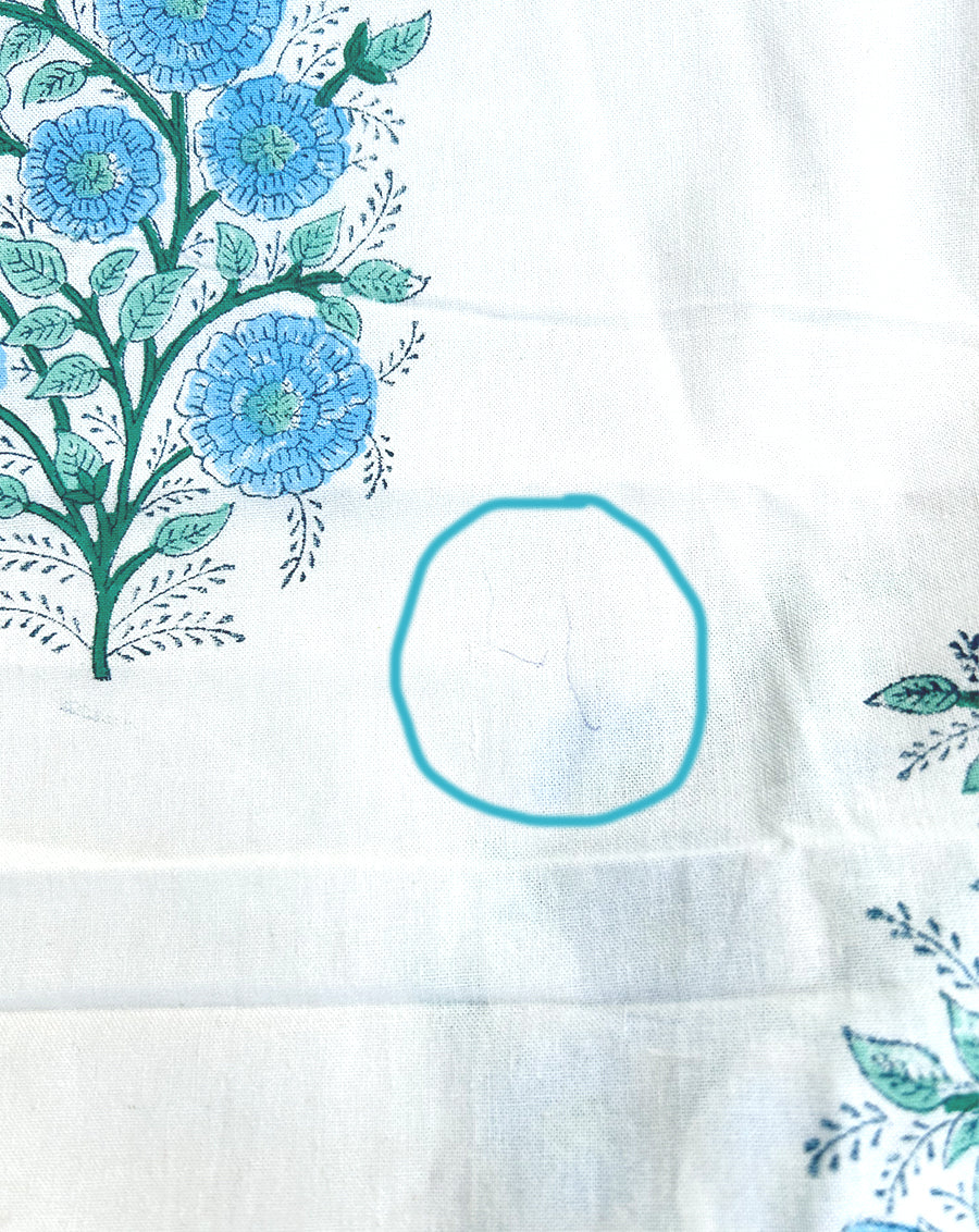 Neel Mughal Boota Cotton Bedcover - Minor Defect