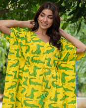 Load image into Gallery viewer, Agar Magar Hand Block Printed Cotton Kaftan - Full Length
