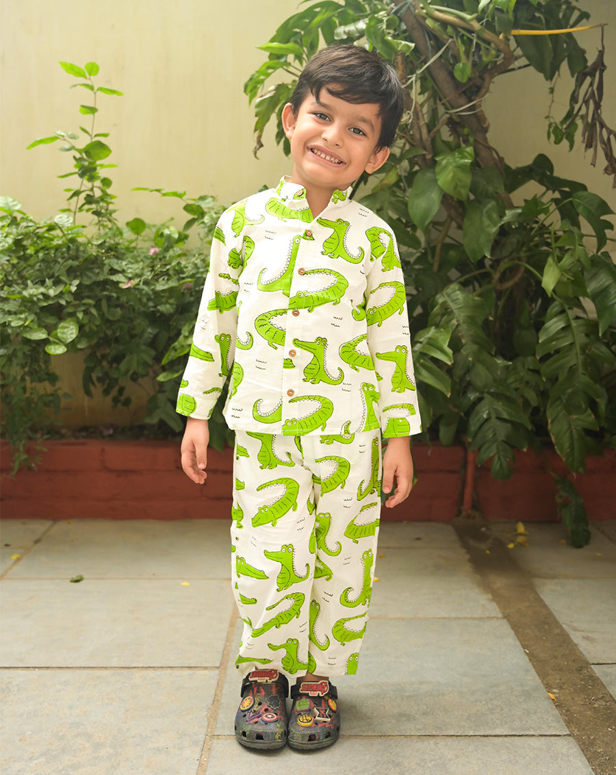 Agar Magar Original Cotton Shirt Pyjama Set for Kids