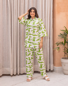 Agar Magar Chill Jams - Soft Cotton Shirt & Pyjama Set