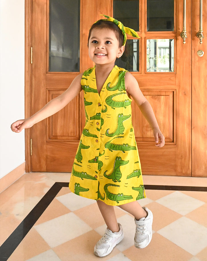 Agar Magar Cotton Dress for Girls