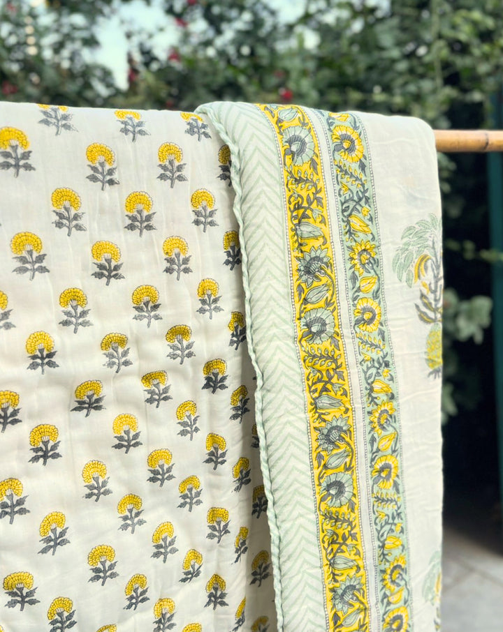 Ananas GOTS Certified Organic Cotton Quilt for Babies  - Minor Defect B4