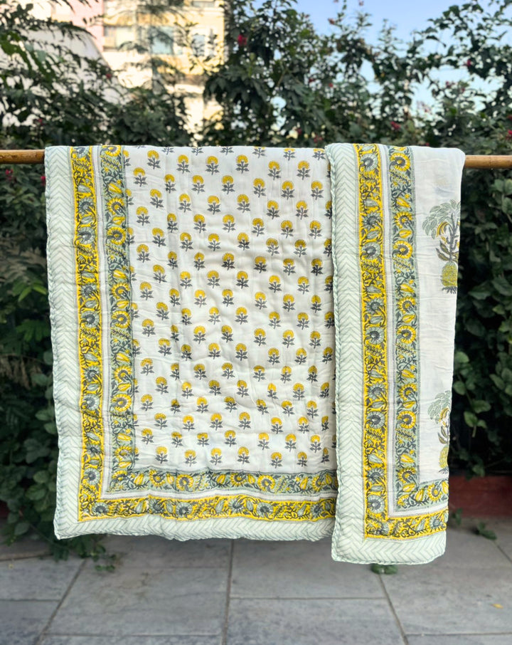 Ananas GOTS Certified Organic Cotton Quilt for Babies  - Minor Defect B4