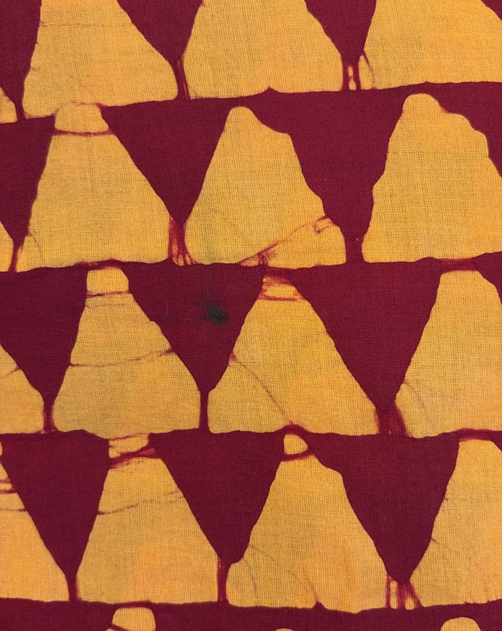 Magma Batik Hand Block Printed Cotton Kaftan - Midi Length