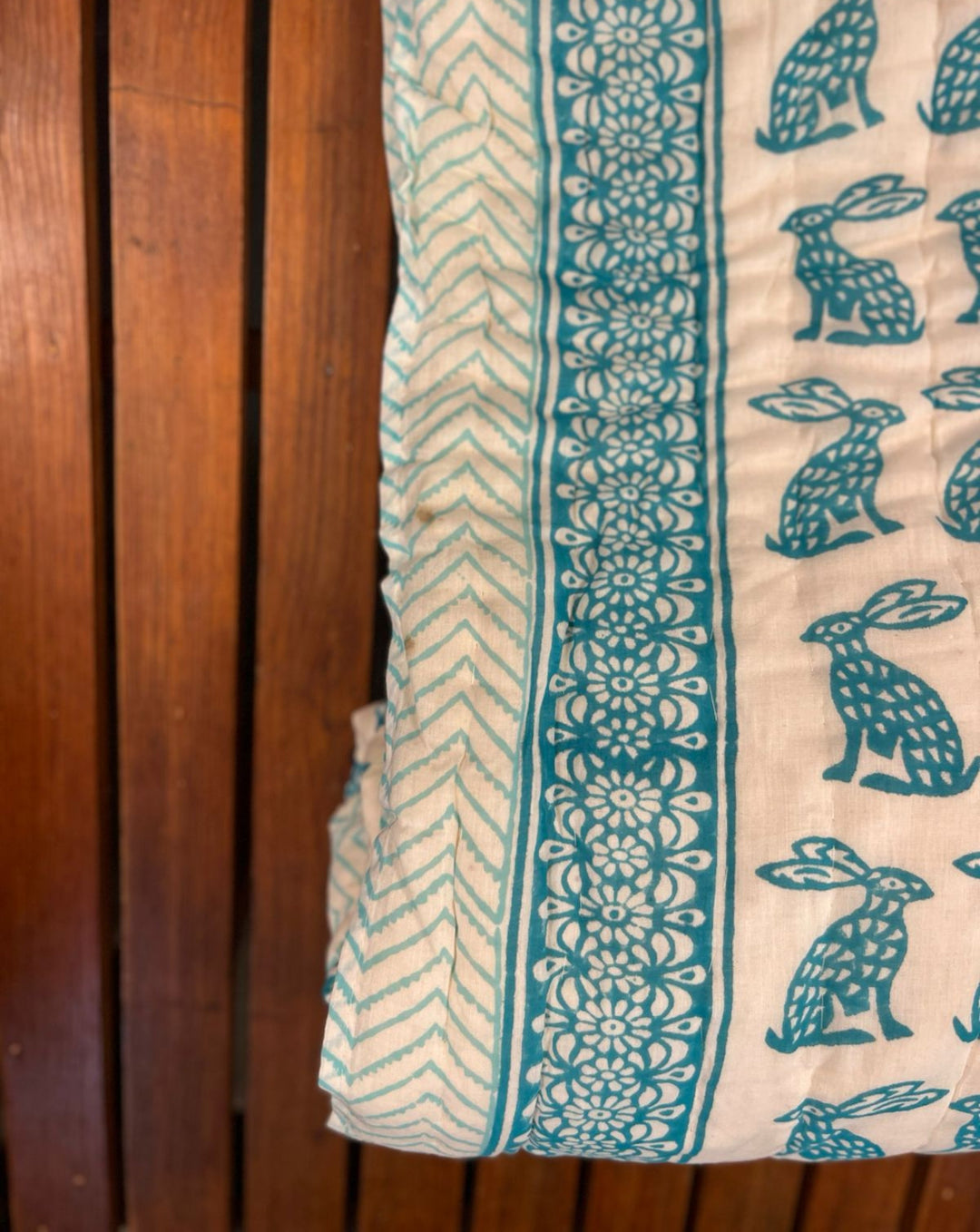 Bunny GOTS Certified Organic Cotton Quilt for Babies - Minor Defect B6