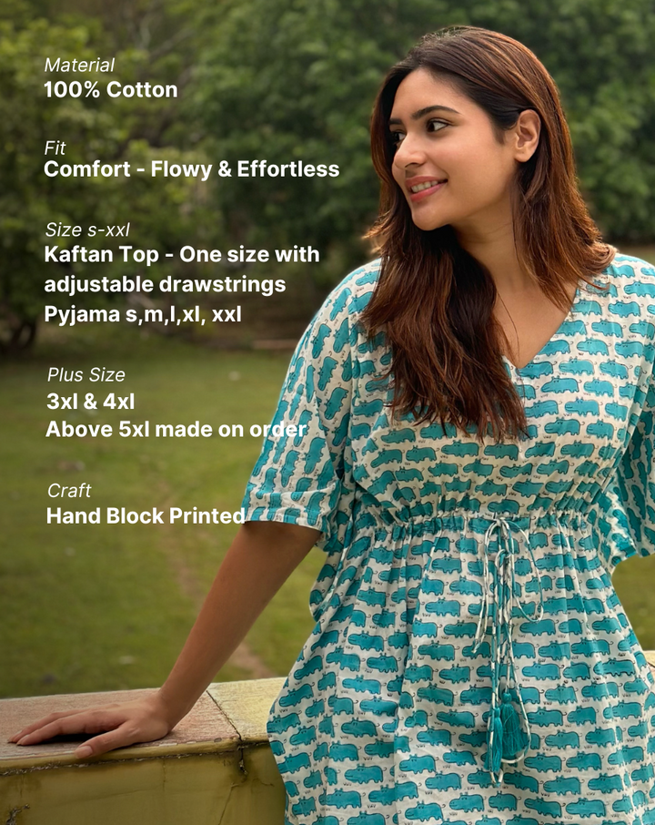 Happy Hippos Original Chill Jams Cotton Co-ord Set