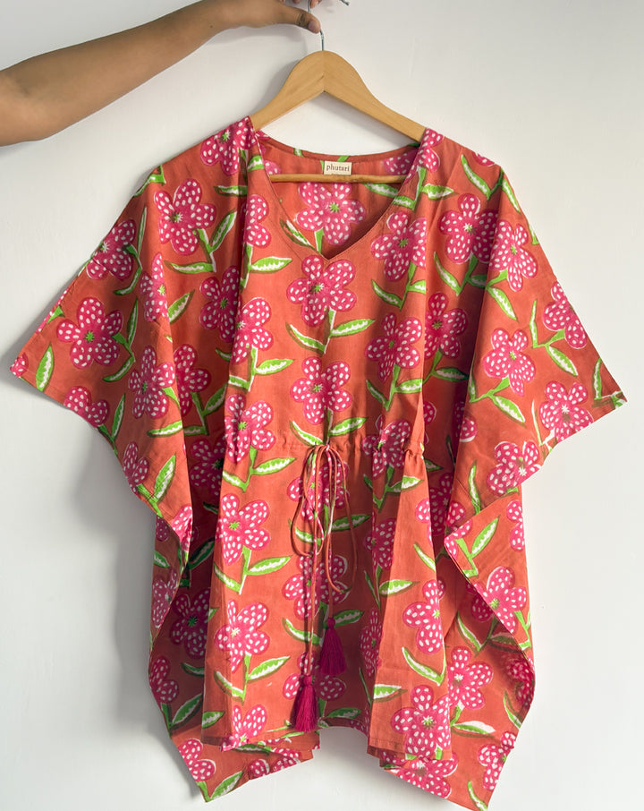 Blush Poppy Cotton Toptaan