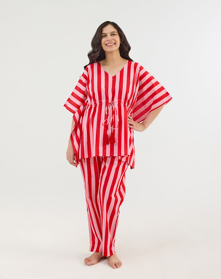 Bubble Gum Chill Jams Cotton Co-ord Set