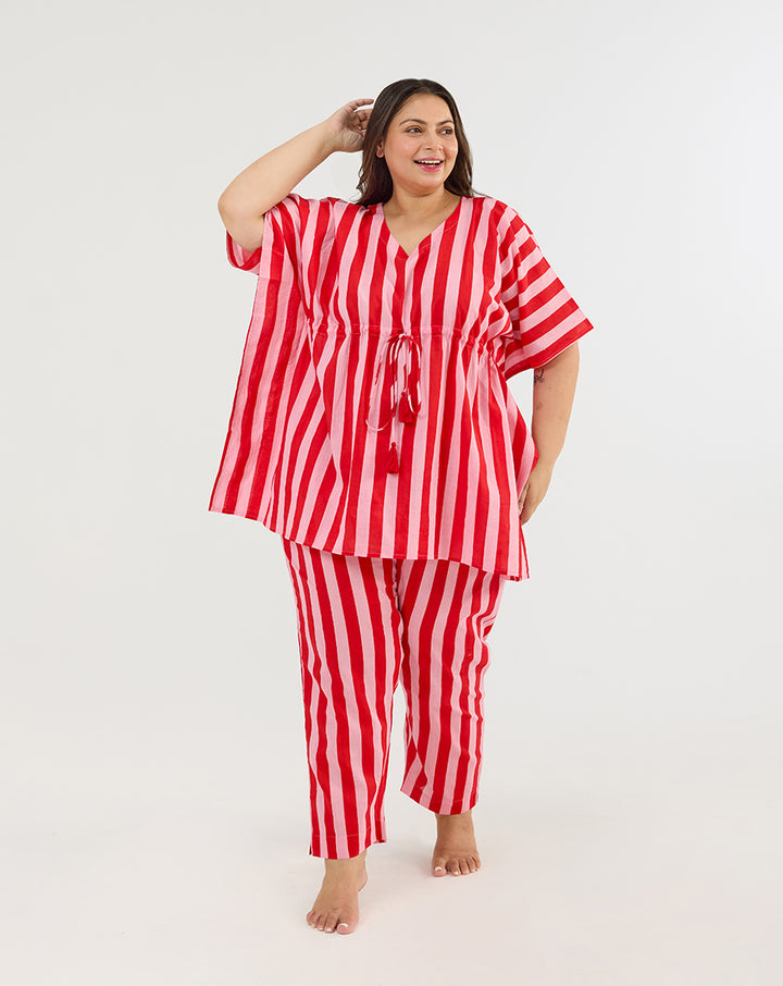 Bubble Gum Chill Jams Cotton Co-ord Set