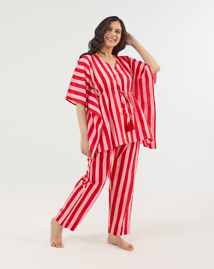 Bubble Gum Chill Jams Cotton Co-ord Set