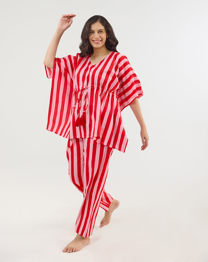 Bubble Gum Chill Jams Cotton Co-ord Set