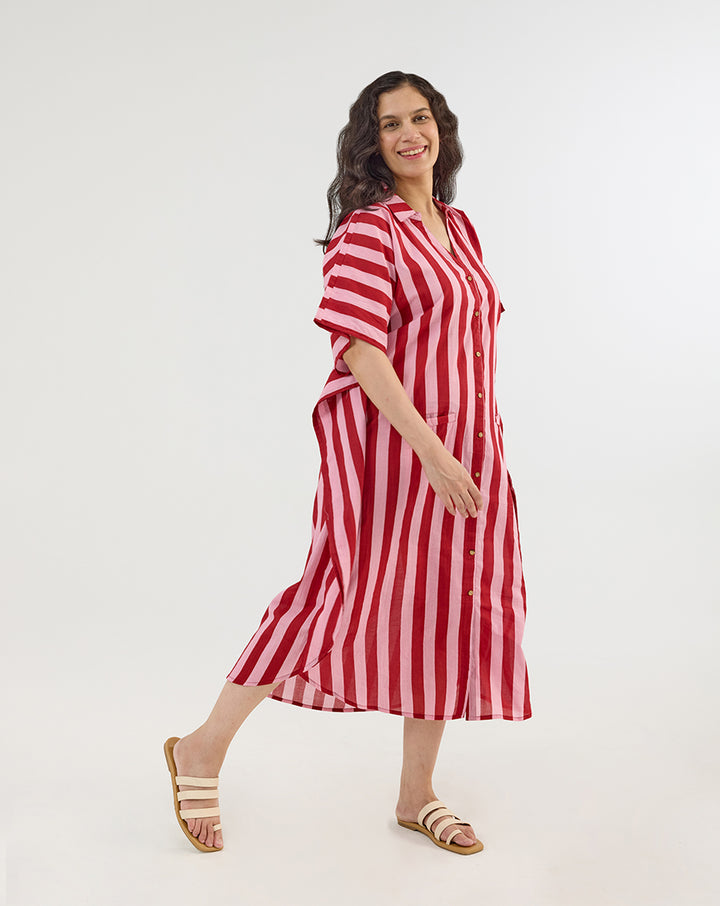 Bubble Gum BeeBee Kaftan Shirt
