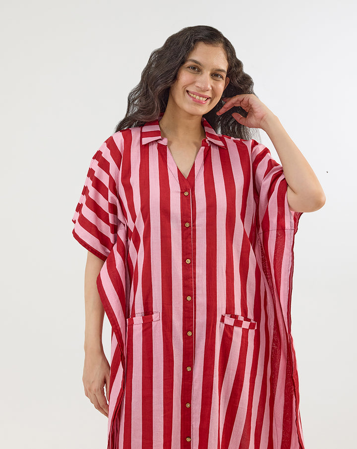 Bubble Gum BeeBee Kaftan Shirt