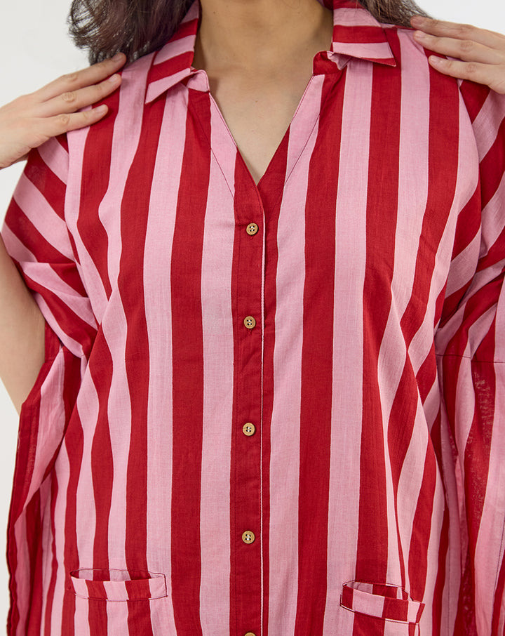 Bubble Gum BeeBee Kaftan Shirt