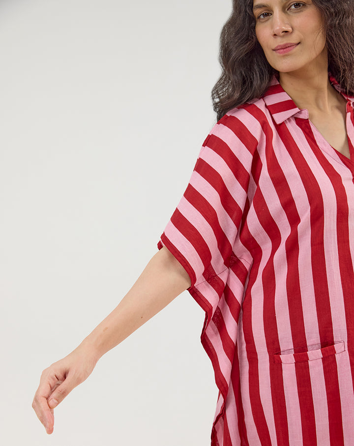 Bubble Gum BeeBee Kaftan Shirt