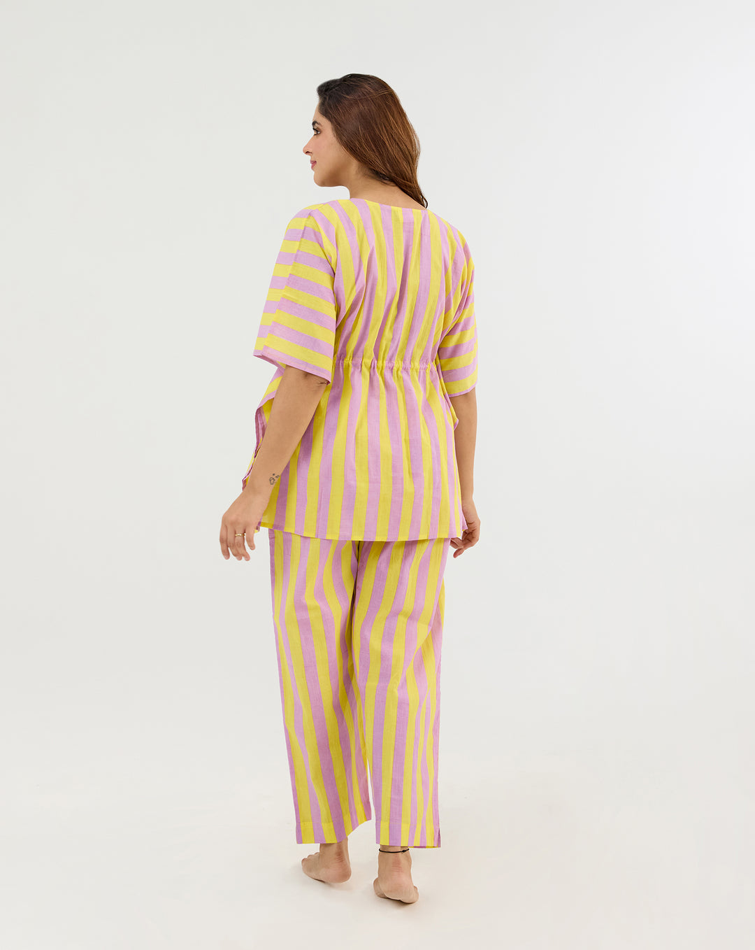 Bubble Gum Berries Chill Jams Hand Screen Printed Cotton Co-ord Set