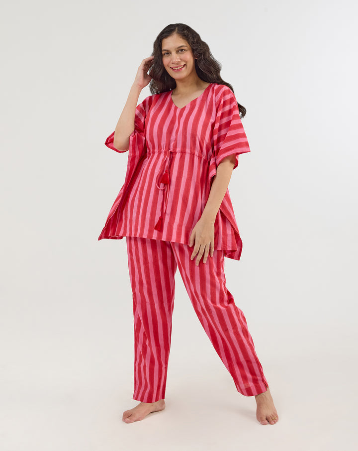 Bubble Gum Chill Jams Cotton Co-ord Set